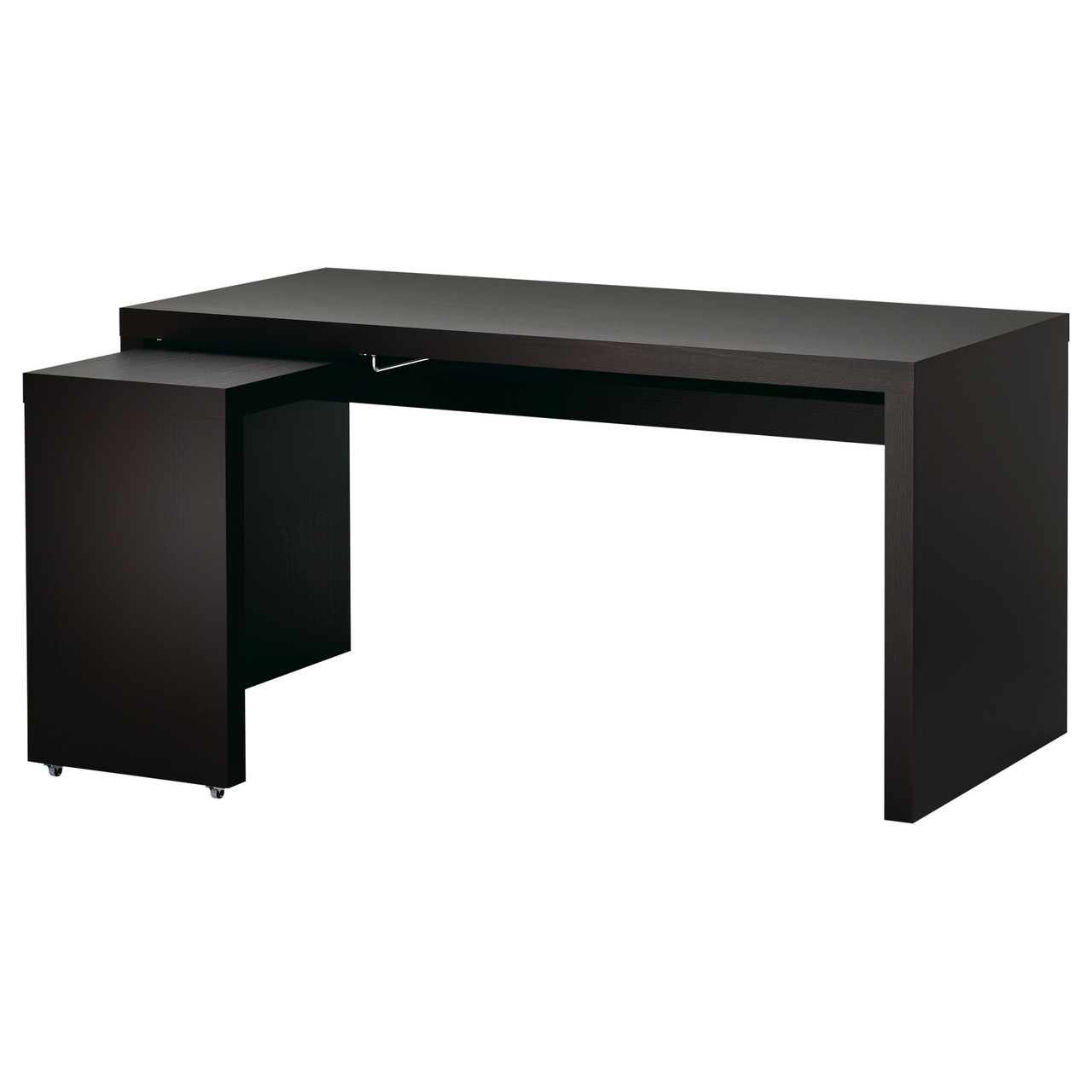 

Письменный стол IKEA MALM с выдвижной панелью черно-коричневый 602.141.83
