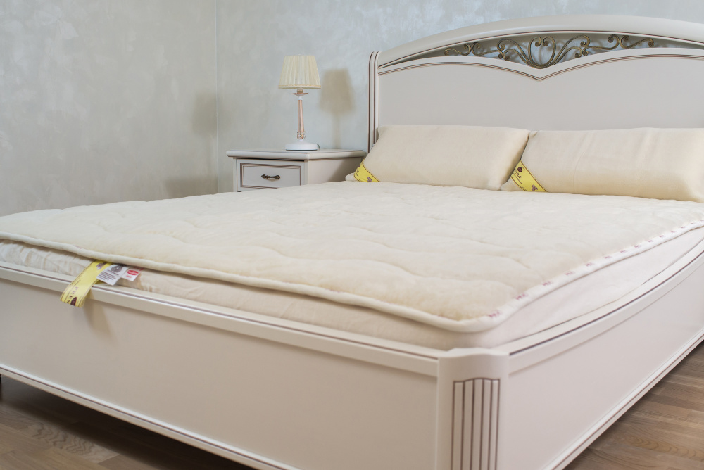 

Наматрасник шерстяной Wollwelt IMPERIAL 180х200 см Белый