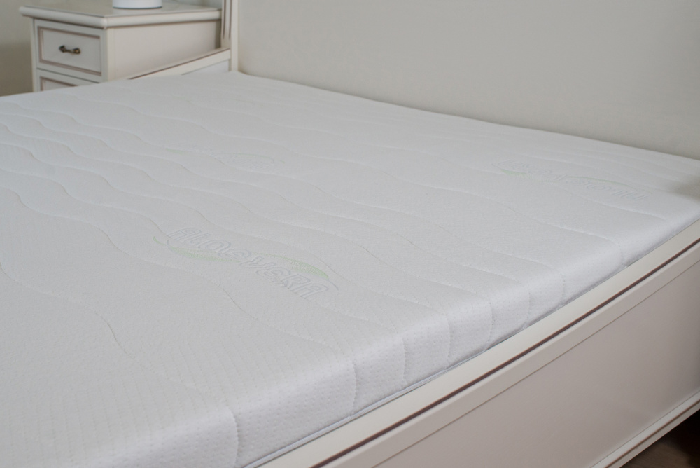 

Матрас ортопедический Wollwelt Mono Hard Aloe Vera 160х190 см Белый