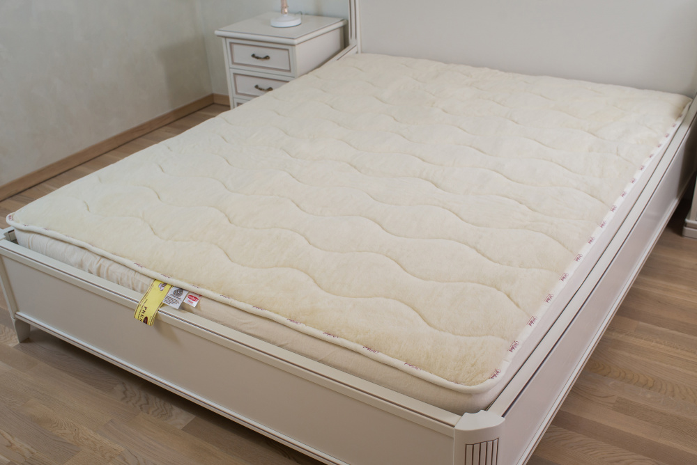 

Наматрасник шерстяной Wollwelt IMPERIAL 200х200 см Белый