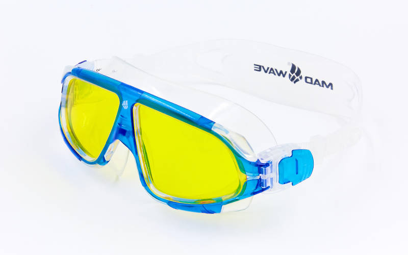 

Очки-полумаска для плавания MadWave SIGHT II Blue-Yellow M046301