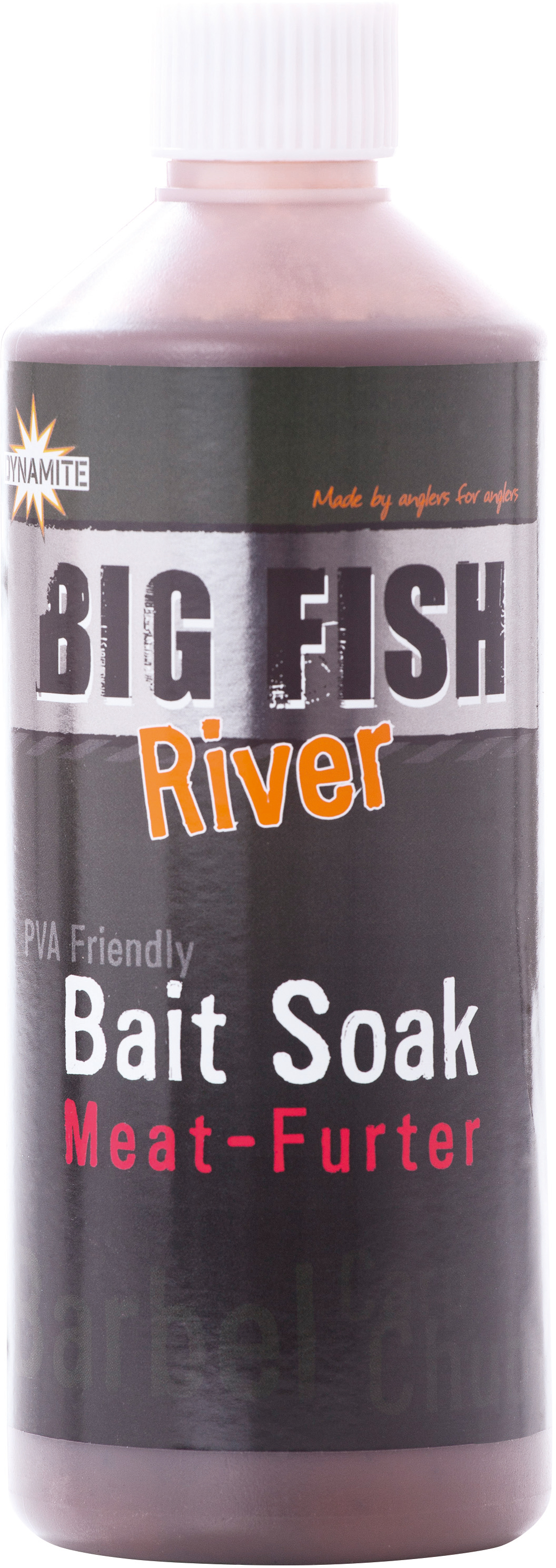 

Аттрактант Dynamite Baits Liquid Attractant Big Fish River Bait Soak Meat-Furter 500 мл (DY1380)