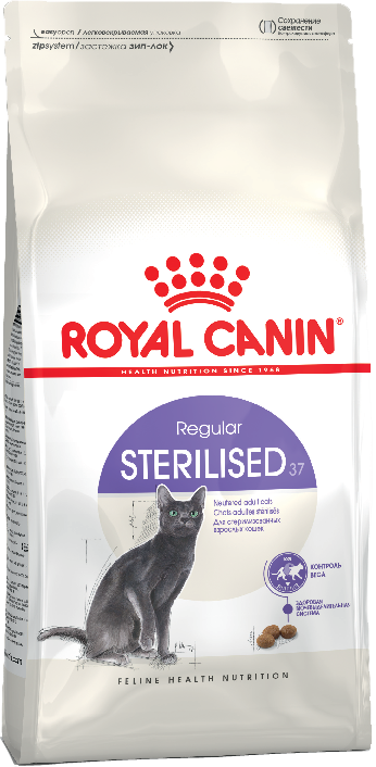 

Сухой корм Royal Canin Sterilised 37 для взрослых стерилизованных кошек 10 кг