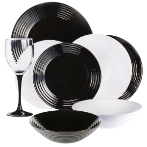 

Сервиз Luminarc Harena White&Black /24 предмета
