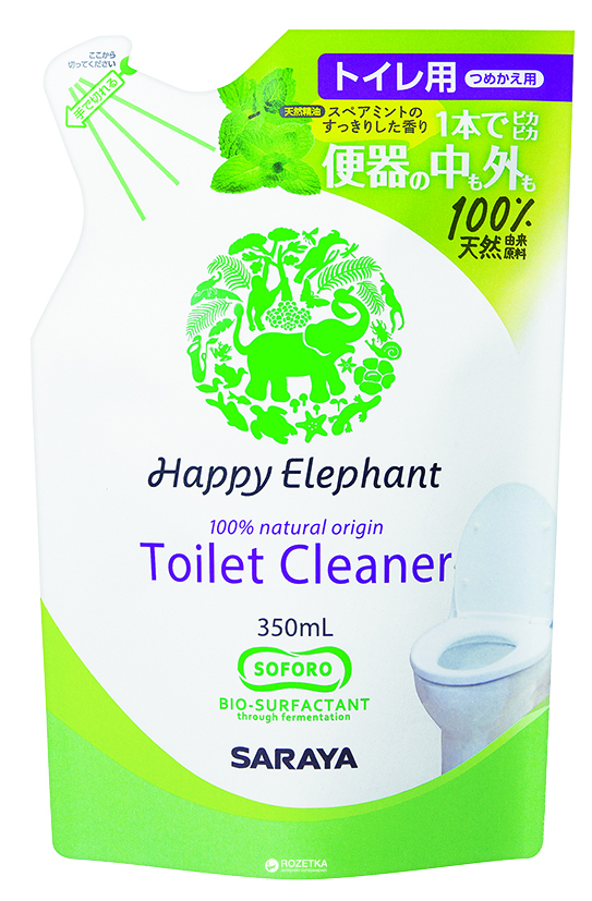 

Наполнитель моющего средства для туалетной комнаты Happy Elephant Мята 350 мл