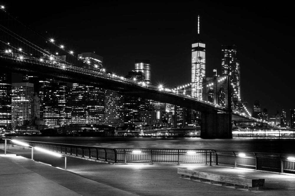 

Фотообои Walldeco Черно-белое фото города №23155 Гладь