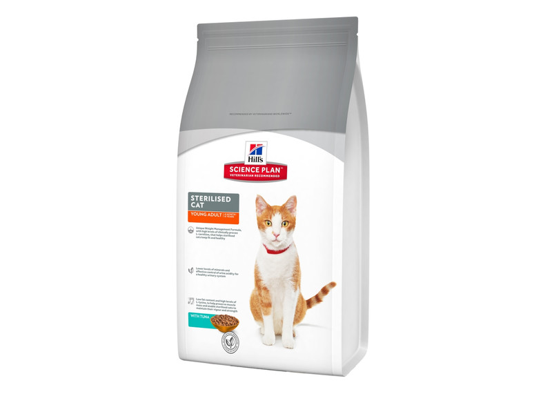 

Сухой корм для котов Hill's Science Plan Feline Young Adult Sterilised Cat Tuna 3 кг