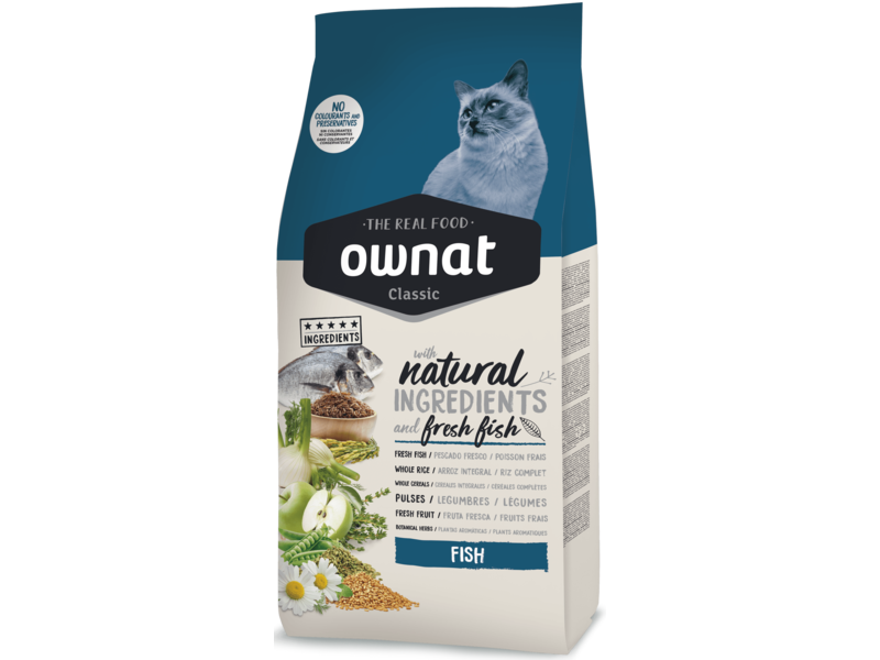 

Сухой корм для кошек Ownat Classic Fish 4 кг
