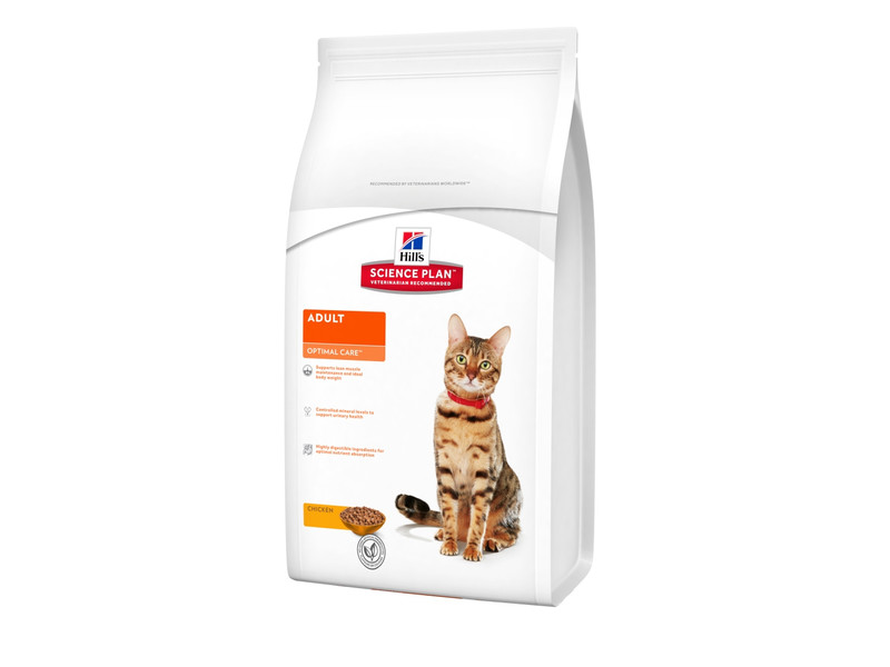 

Сухой корм для кошек Hill's Science Plan Feline Adult Optimal Care Chicken 1,5 кг