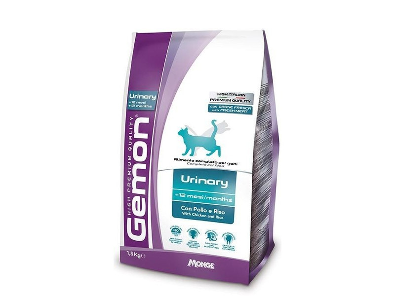 

Сухой корм для котов Gemon Urinary Chicken & Rice 20 кг