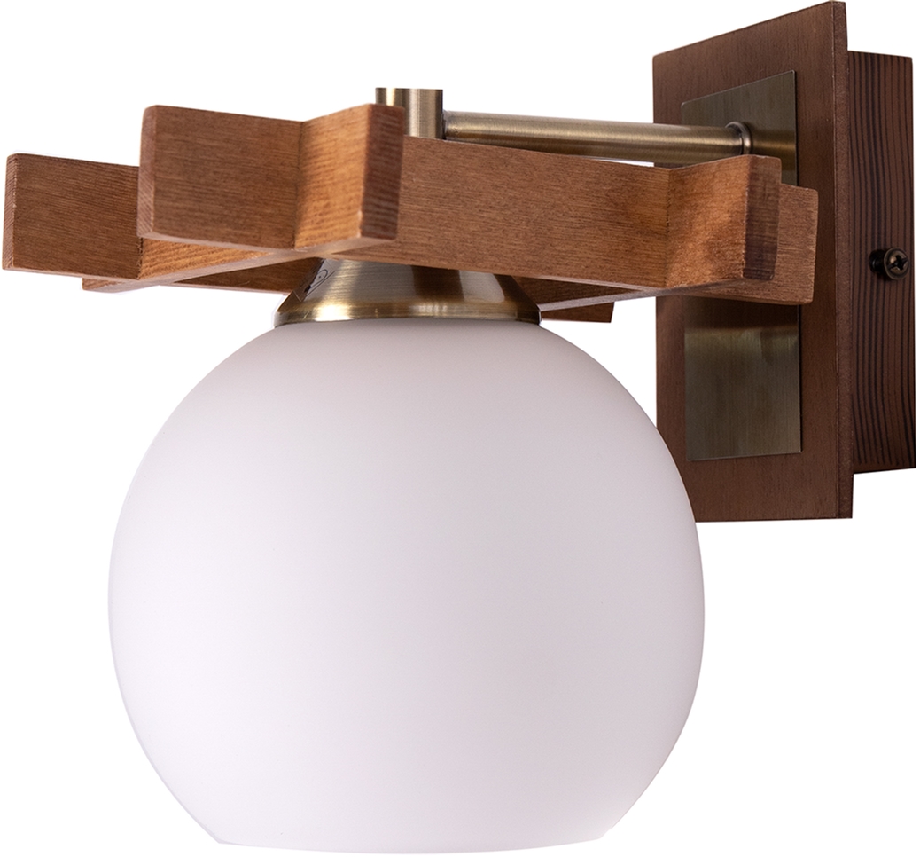 

Бра Altalusse INL-3089W-01 Antique brass Walnut Е27 1x60 Вт