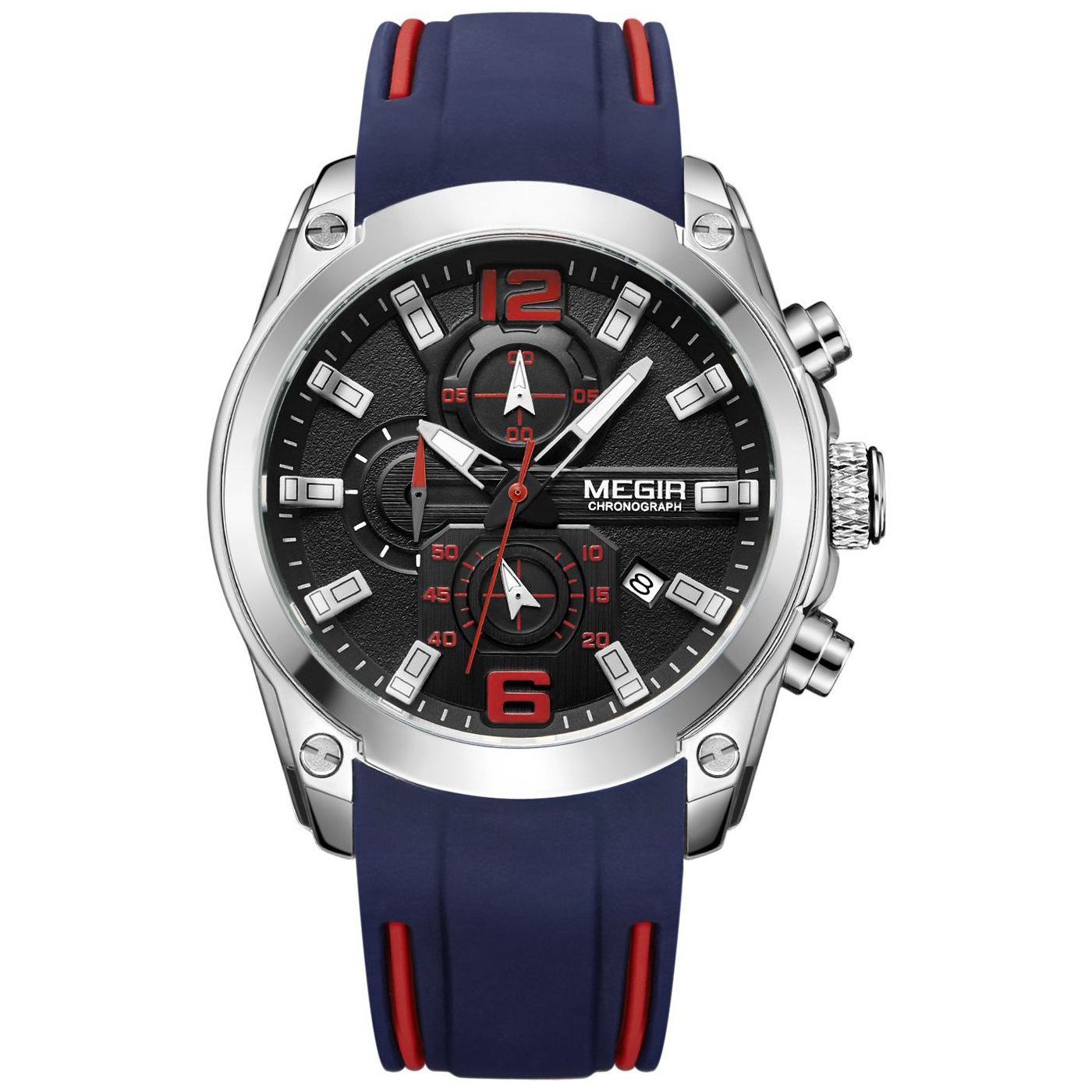 

Часы Megir Silver Black MG2063 (MN2063GS-BK-1)