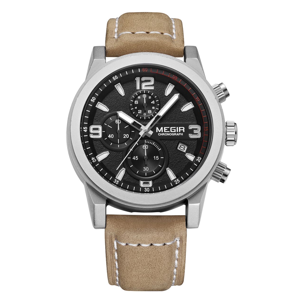 

Часы Megir Silver Black Brown MG2026 (ML2026GBN-1)