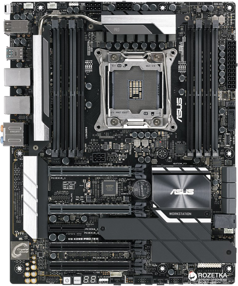 

Материнская плата Asus WS X299 PRO (s2066, Intel X299, PCI-Ex16)