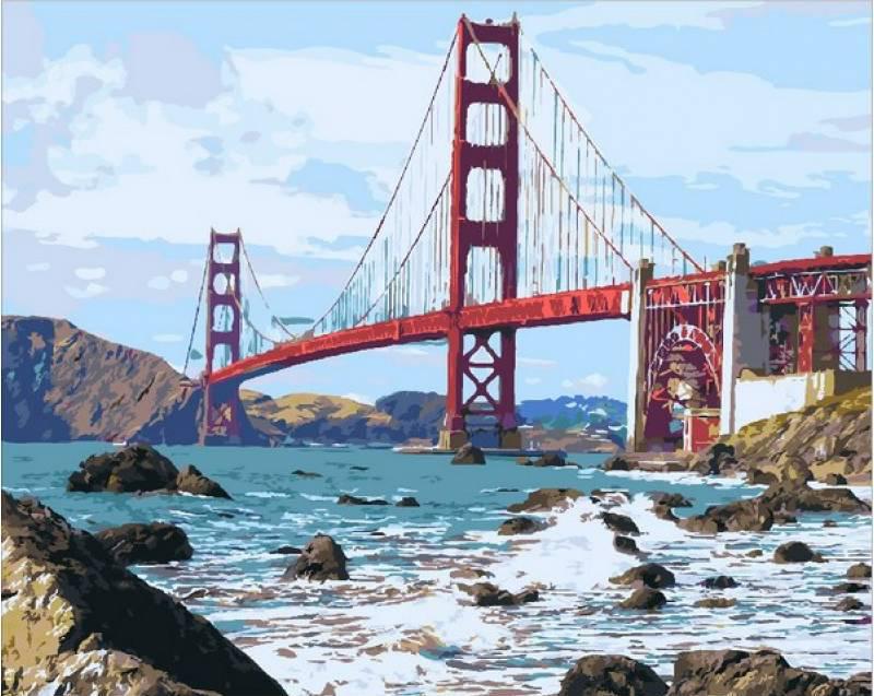 

Картина по номерам Q2095 Мост Золотые ворота , 40x50 см., Mariposa