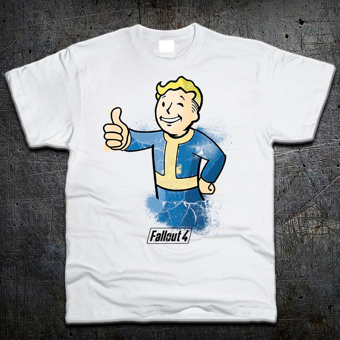 

Футболка Fruit of the Loom Волт-Бой Фаллаут Vault-Boy Fallout Белый S