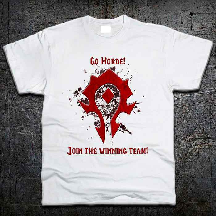

Футболка Fruit of the Loom Логотип Варкрафт Орда World of Warcraft Horde Белый XL
