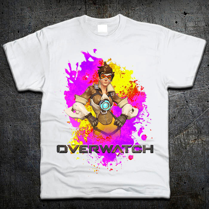 

Футболка Fruit of the Loom Трейсер Овервотч Tracer Overwatch Белый S