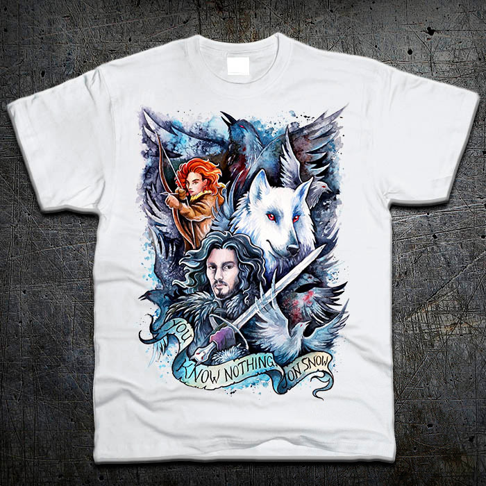 

Футболка Fruit of the Loom Игра Престолов Game of Thrones Белый XL