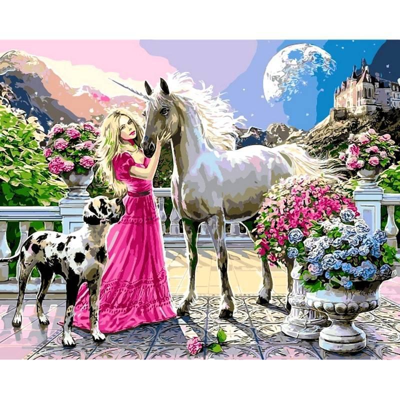 

Картина по номерам VP436 Девичьи мечты. Худ. Стив Рид, 40x50 см., Babylon