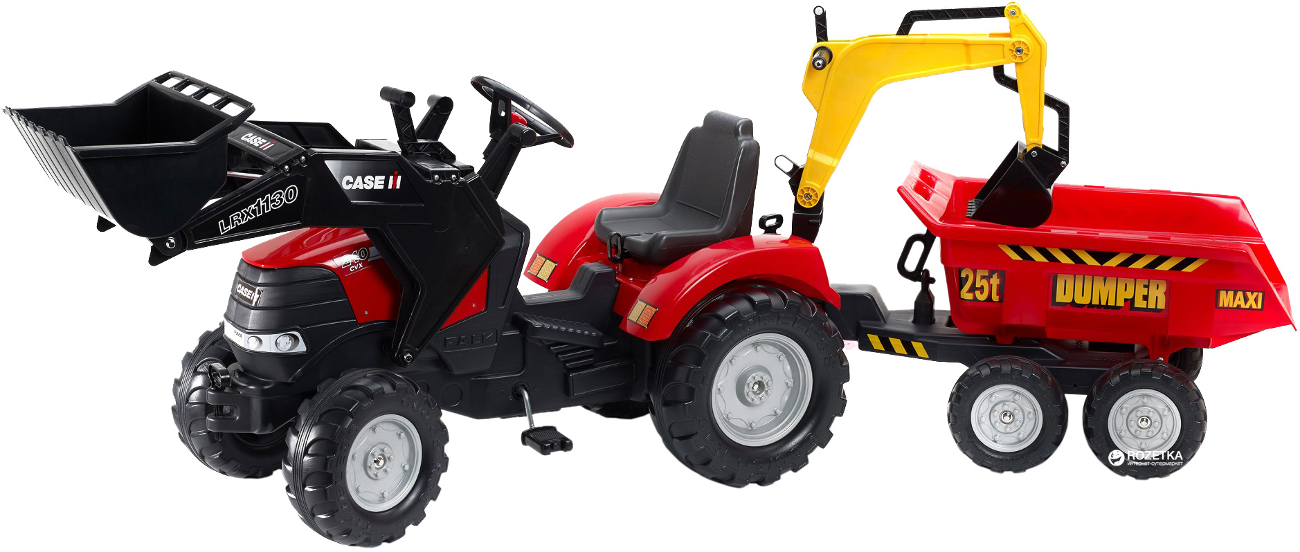 

Детский трактор Falk 995W Case Ih Puma на педалях Красный (995W) (301600995234)