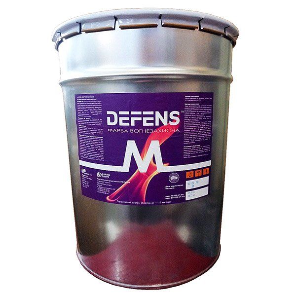 

Огнезащита по металлу «DEFENS M»