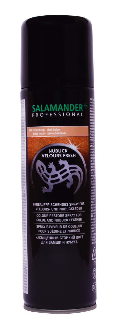 

Краска для замши и нубука Salamander Professional "Nubuk Velours" 250 ml (цвет темно-бежевый 072)