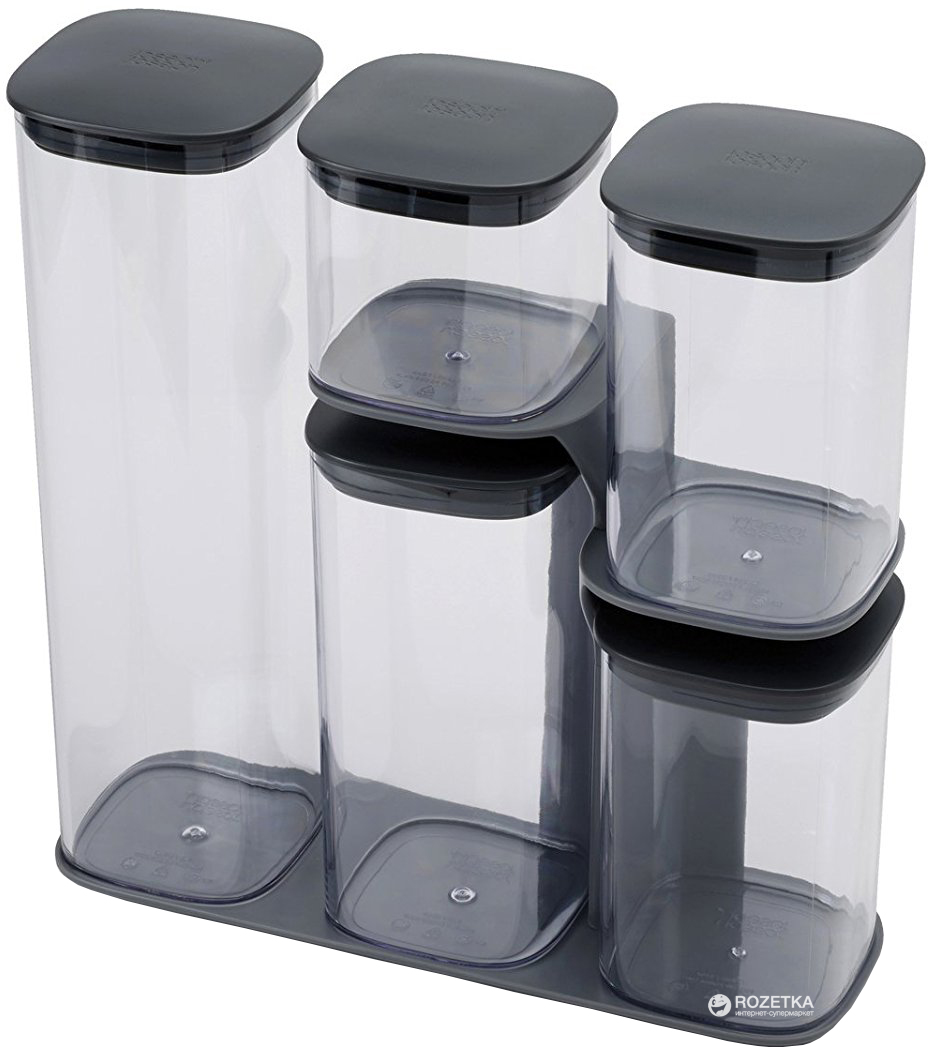 

Набор емкостей для хранения Joseph Joseph Food Storage с подставкой 6 предметов
