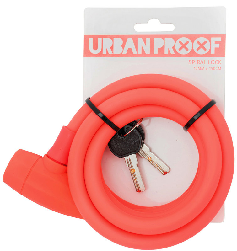 

Замок под ключ Urban Proof SPIRAL LOCK matt coral pink
