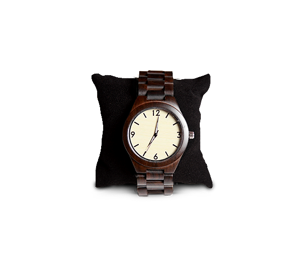 

Деревянные наручные часы ручной работы WoodenWatch Numeric Темно-коричневые