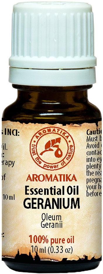 Акція на Эфирное масло гераниевое Ароматика Geranium Essential Oil 10 мл (4820177020962) від Rozetka UA