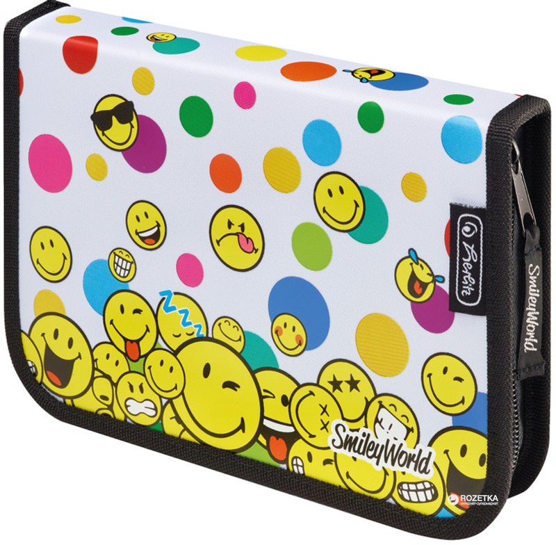 

Пенал пустой Herlitz 1 отделение Standard Smileyworld Faces (50015399)