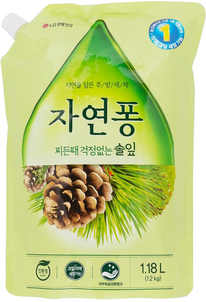 Засіб для миття посуду LG Natural Pong Хвоя запаска 1.2 л