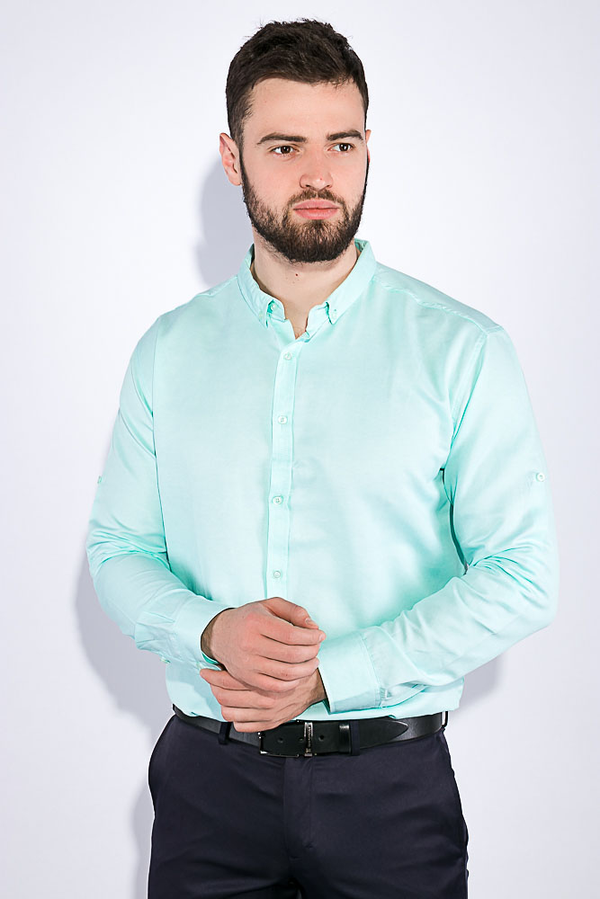 

Мужская рубашка (AG-0010545) AGER XS Мятный 000040089