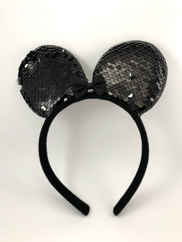 

Карнавальные ушки микимауса Maskarad 7121 c пайетками Черные
