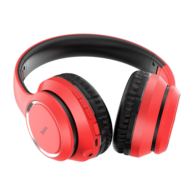 

Беспроводные Bluetooth наушники-гарнитура HOCO Journey Hi-Res W28 Red