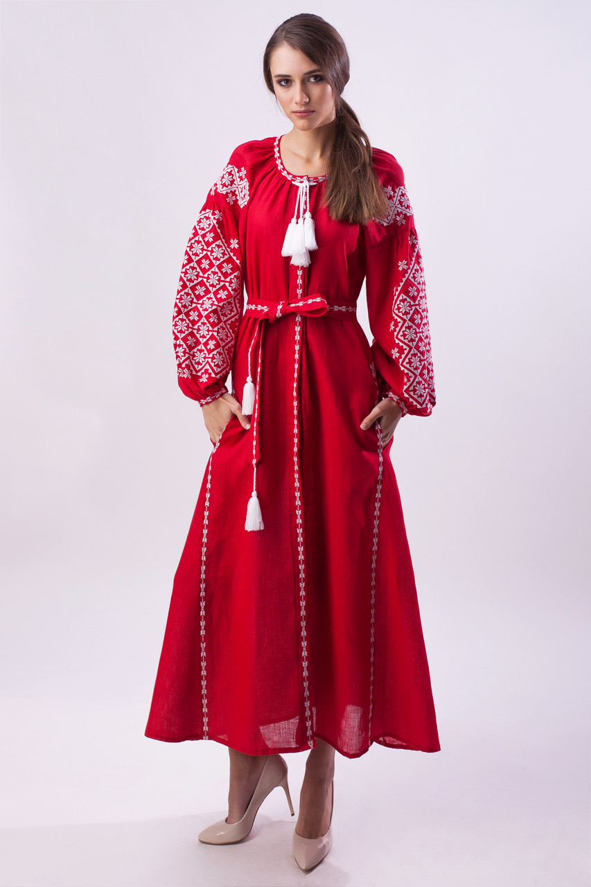 

Вишиванки narodniy-butik Ясні Зорі 50 червоний 1542.1