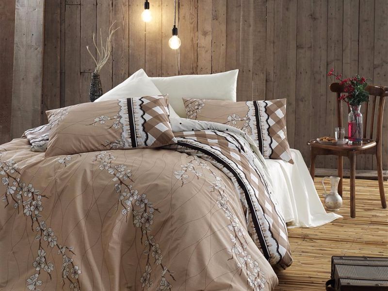 

кпб "first choice" de luxe ранфорс цветной gina krem 200х220