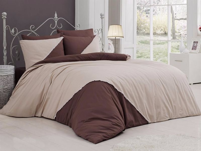 

Постельное белье "FIRST CHOICE" De Luxe jenna ekru 200х220