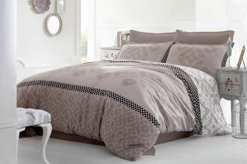 

Постельное белье Altinbasak Luxe Alona kahve 200х220