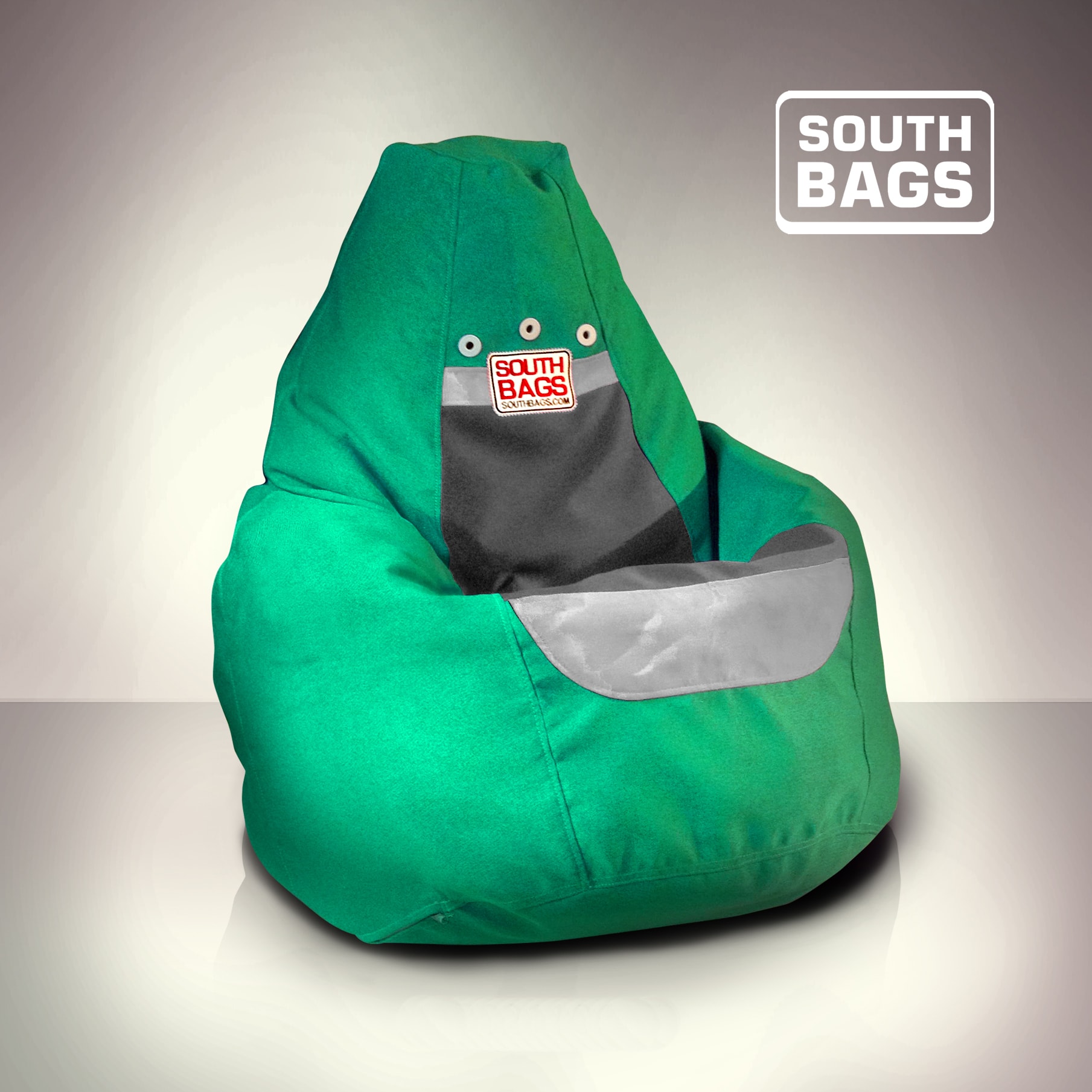 

Кресло South Bags Груша Трёхцветная Бирюзовая