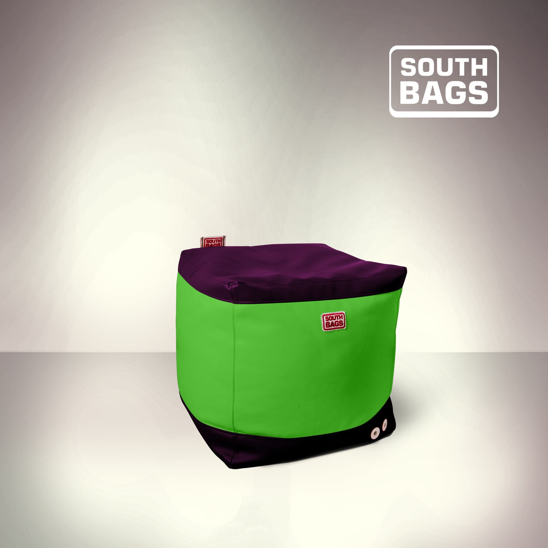 

Пуф South Bags Куб 45см Двухцветный Фиолетово-Зеленый