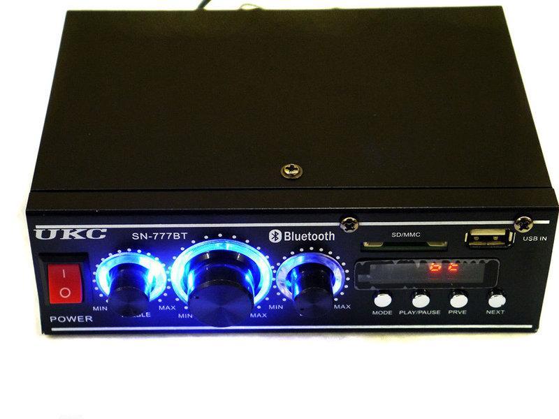 

Усилитель звука стерео Bluetooth UKC AV-777BT