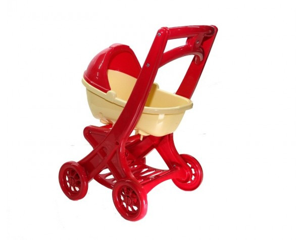 

Детская прогулочная Коляска DOLONI TOYS для кукол c люлькой красная (43х32х57 см) R91060-0121/03