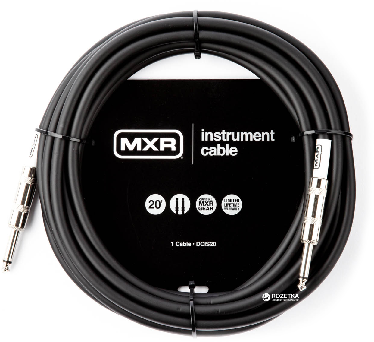 

Инструментальный кабель Dunlop DCIS20 MXR Standard 6 м Black