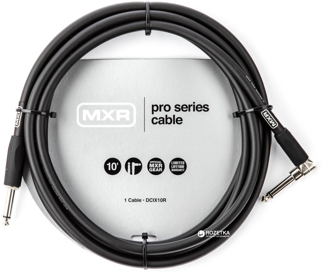 

Инструментальный кабель Dunlop DCIX10R MXR Pro Series 3 м Black