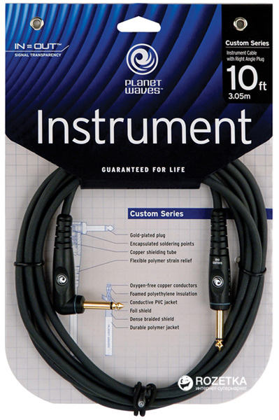 

Инструментальный кабель Planet Waves PW-GRA-10 Custom Series 3.05 м Black