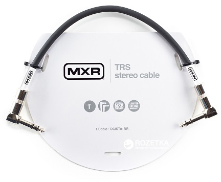 

Инструментальный патч-кабель Dunlop DCIST01RR MXR TRS Stereo Cable 0.3 м Black