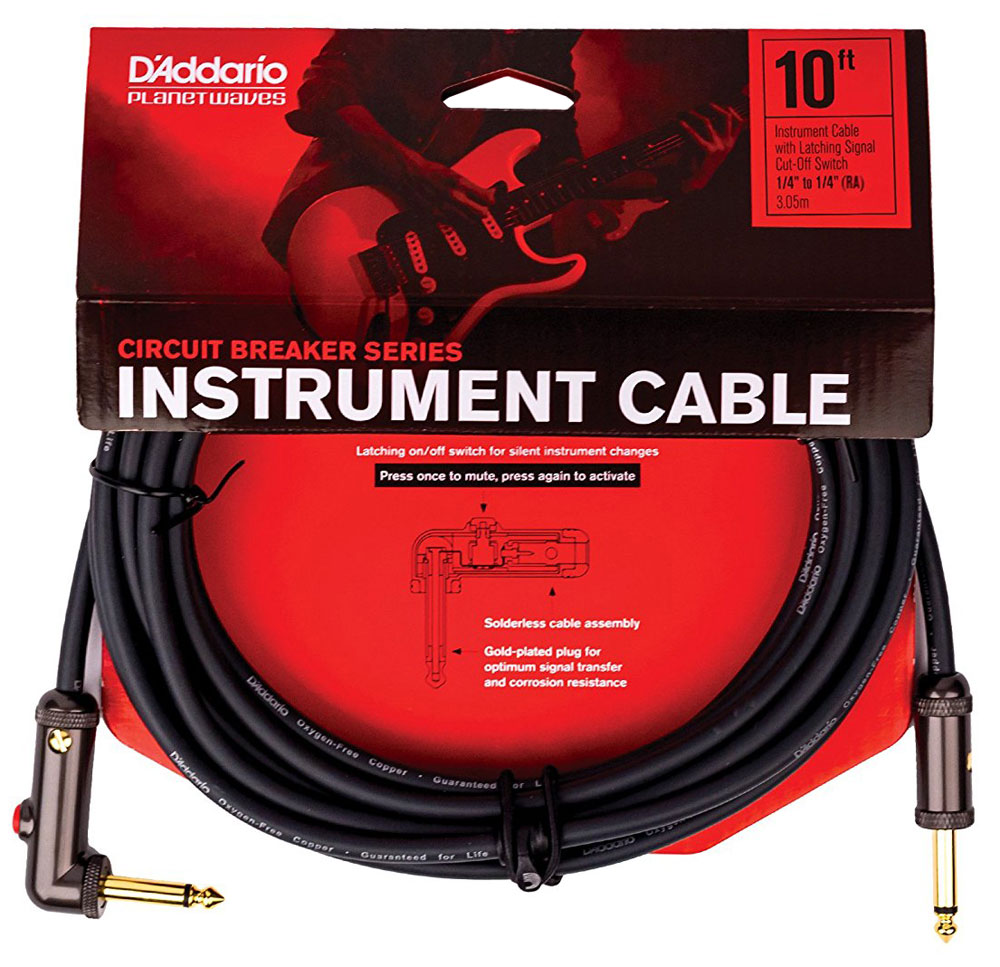 

Инструментальный кабель Planet Waves PW-AGLRA-10 Curcuit Breaker Latching Switch 3.05 м Black