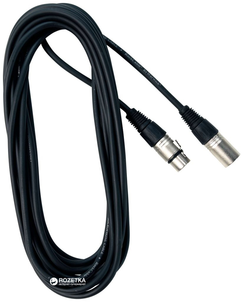 

Микрофонный кабель RockCable RCL30306 D6 6 м Black (RCL30306 D6)